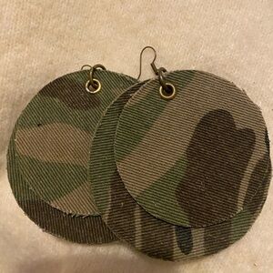 Camouflage Patterned Earrings